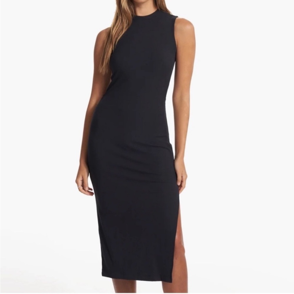Vuori Black Midi Dress